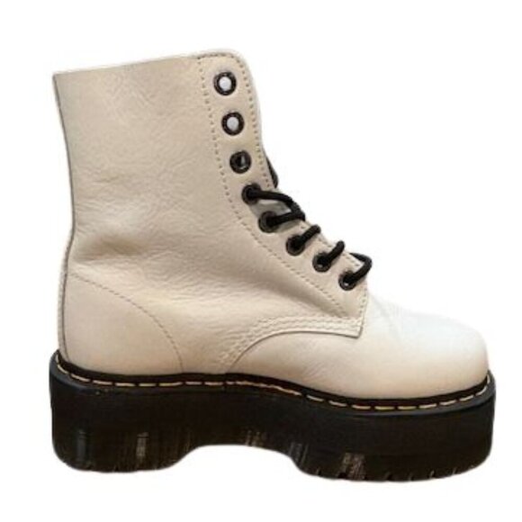 Dr. Martens 1460 Max Leather Platform Boots in Optical White – Size 9 – NEW! - Picture 9 of 11